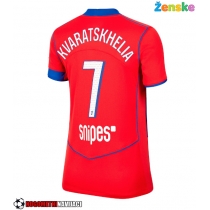 Ženske Nogometnih dresov Paris Saint-Germain Khvicha Kvaratskhelia #7 Tretji 2025-26 Kratki rokavi